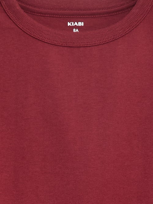 T-shirt manches longues uni - Kiabi