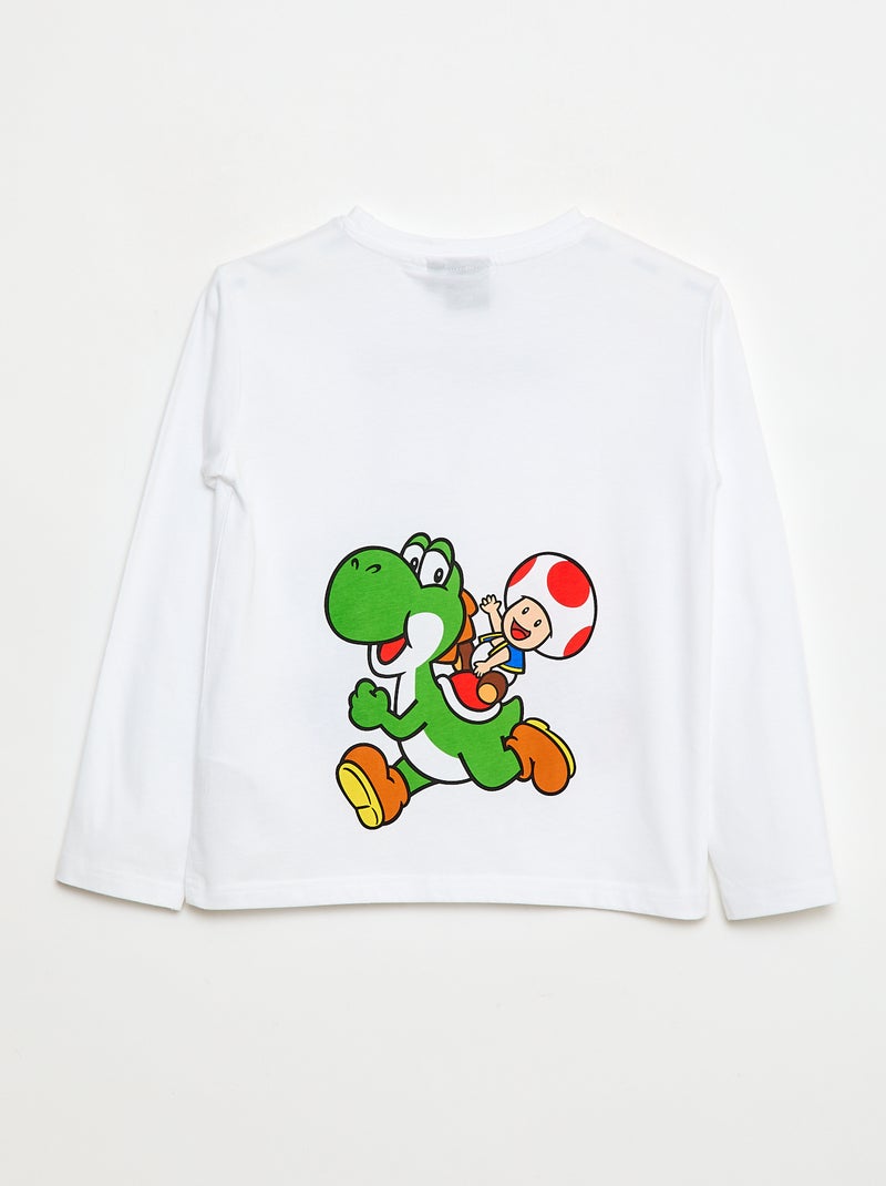 T-shirt 'Mario' en coton Blanc - Kiabi