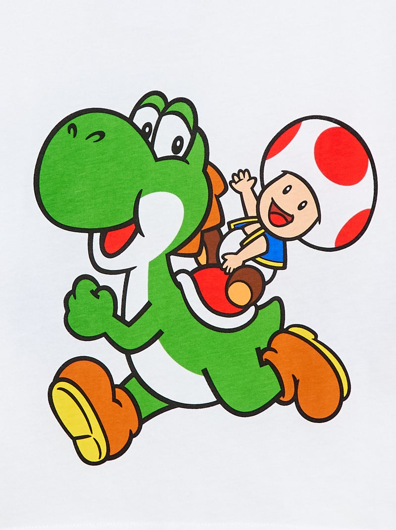 T-shirt 'Mario' en coton Blanc - Kiabi