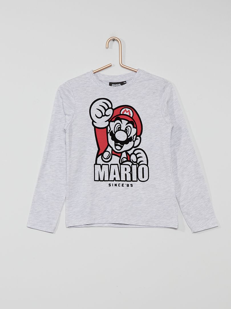 T-shirt 'Mario Kart' gris - Kiabi
