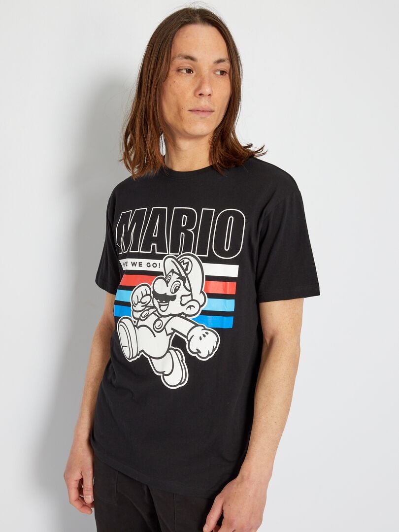 T-shirt 'Mario' noir - Kiabi