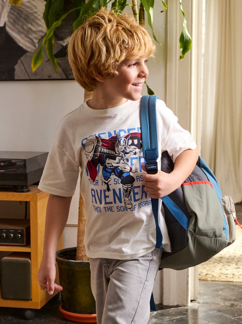 T-shirt 'Marvel' imprimé à manches courtes Blanc - Kiabi