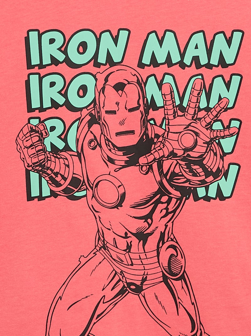 T-shirt 'Marvel' met korte mouwen Rood - Kiabi