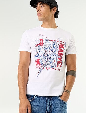 T-shirt 'Marvel' met korte mouwen