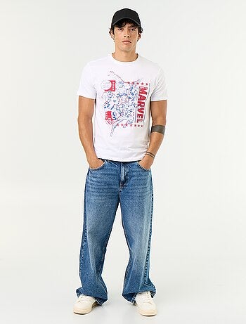 T-shirt 'Marvel' met korte mouwen