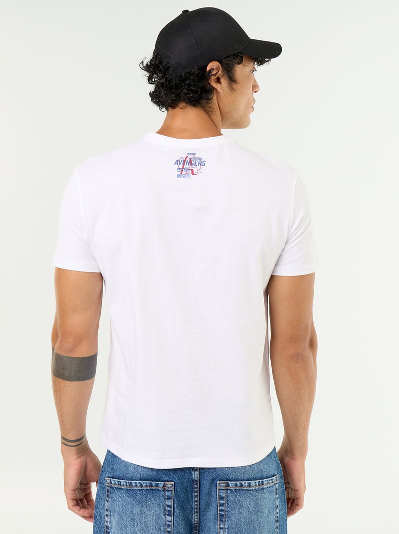 T-shirt 'Marvel' met korte mouwen Wit - Kiabi