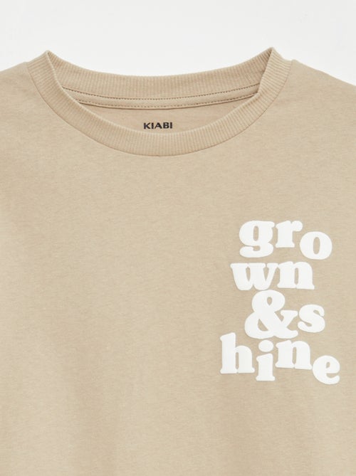 T-shirt met 2-in-1-effect - Kiabi