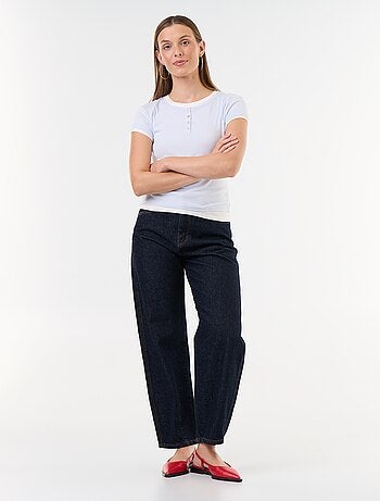 T-shirt met 2-in-1-effect en korte mouwen