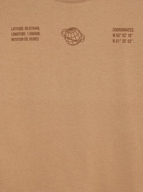 T-shirt met 2-in-1-effect en lange mouwen - Kiabi