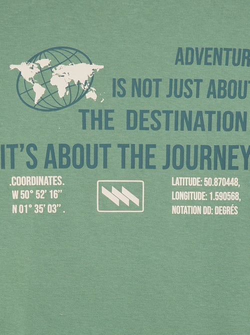 T-shirt met 2-in-1-effect en lange mouwen - Kiabi