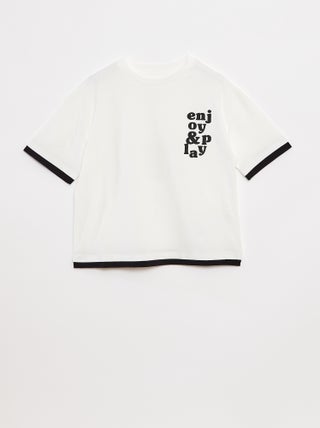 T-shirt met 2-in-1-effect