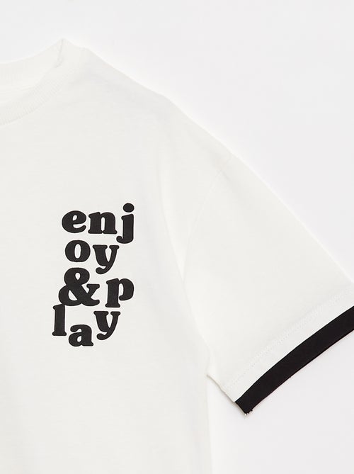 T-shirt met 2-in-1-effect - Kiabi