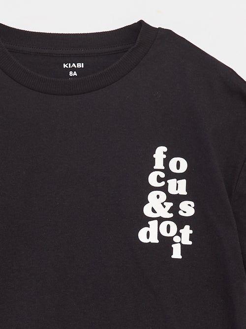 T-shirt met 2-in-1-effect - Kiabi