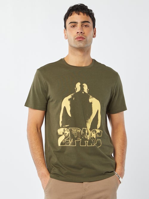 T-shirt met '2Pac'-print - Kiabi