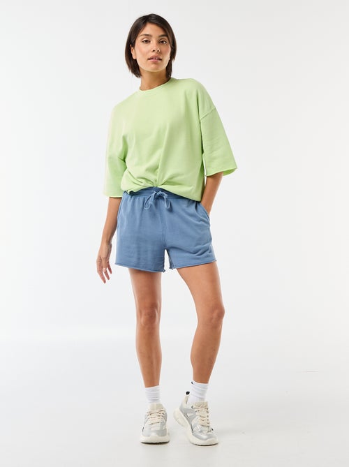 T-shirt met 3/4-mouwen van French Terry - Kiabi
