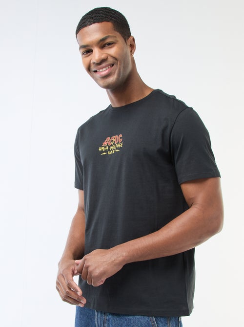 T-shirt met 'AC/DC'-print - Kiabi