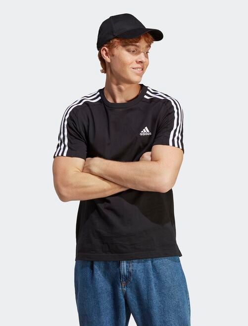 T-shirt met Adidas-strepen op de schouder - Kiabi