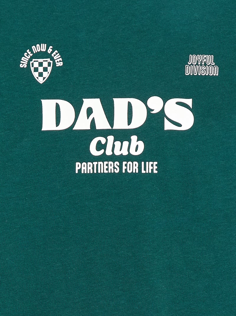 T-shirt met animatie Vaderdag Groen - Kiabi