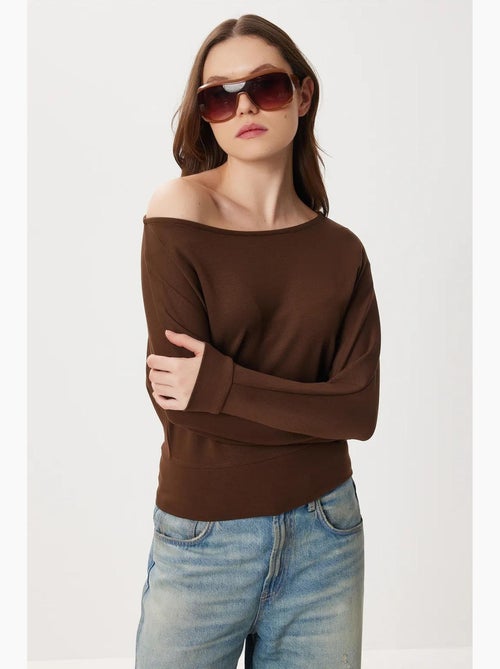 T-shirt met asymmetrische hals lange mouw losse pasvorm istanbul - Kiabi T-shirt met asymmetrische hals lange mouw losse pasvorm istanbul - Kiabi