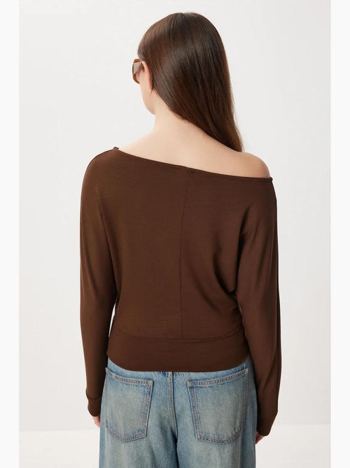 T-shirt met asymmetrische hals lange mouw losse pasvorm istanbul - Kiabi T-shirt met asymmetrische hals lange mouw losse pasvorm istanbul - Kiabi
