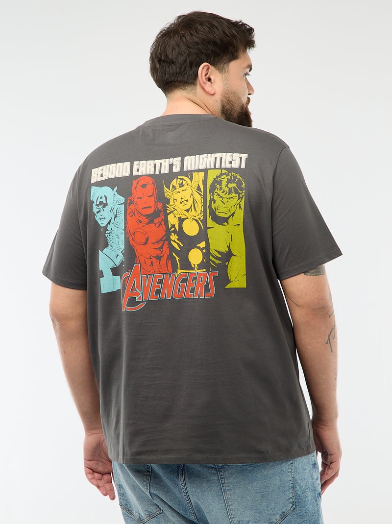 T-shirt met 'Avengers'-print Grijs - Kiabi