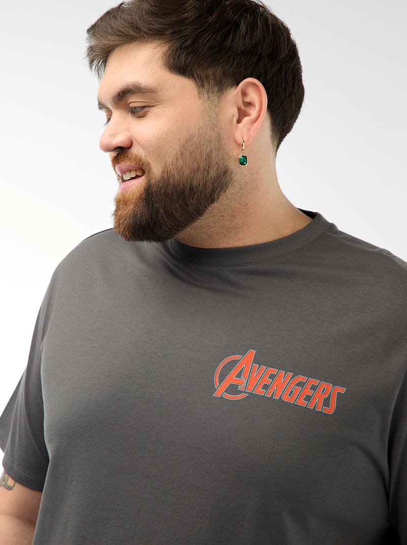 T-shirt met 'Avengers'-print Grijs - Kiabi