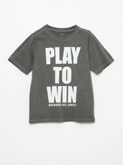 T-shirt met basketbalstijl - Kiabi T-shirt met basketbalstijl - Kiabi