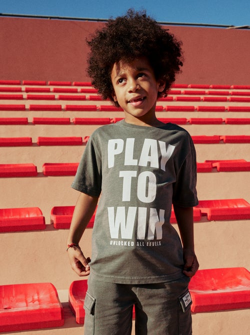 T-shirt met basketbalstijl - Kiabi T-shirt met basketbalstijl - Kiabi