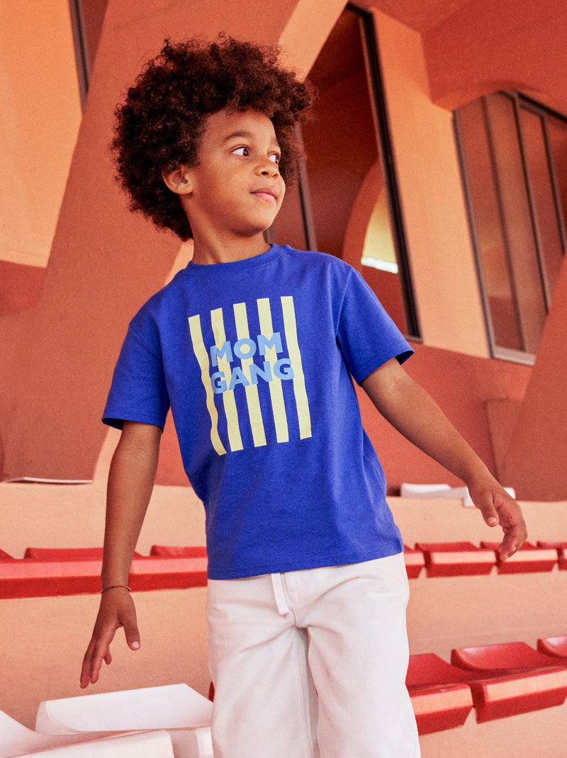 T-shirt met boodschap Moederdag Blauw - Kiabi