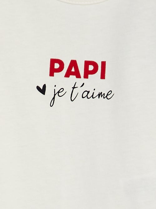 T-shirt met boodschap - Kiabi