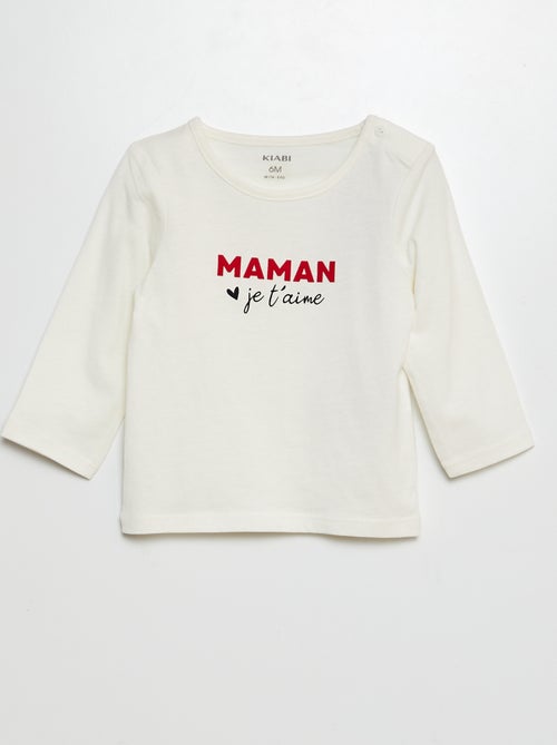 T-shirt met boodschap - Kiabi