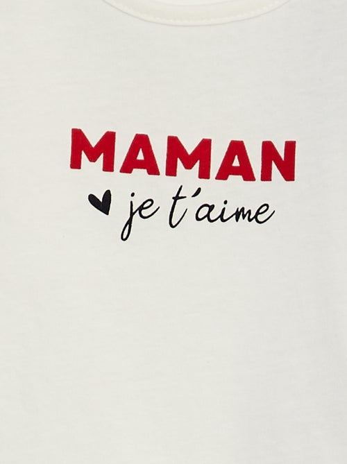 T-shirt met boodschap - Kiabi