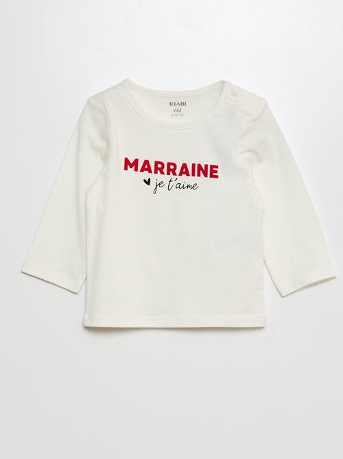 T-shirt met boodschap - Kiabi