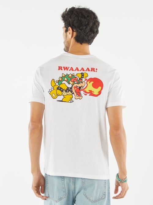 T-shirt met 'Bowser'-print - Kiabi