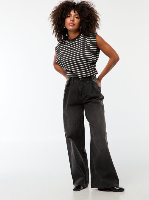 T-shirt met brede armsgaten - Kiabi