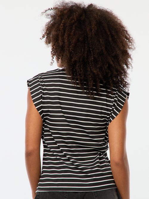 T-shirt met brede armsgaten - Kiabi