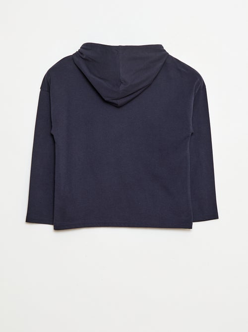 T-shirt met capuchon 'Stitch' - Kiabi