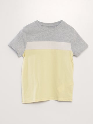 T-shirt met colorblock