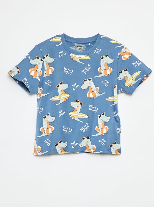 T-shirt met dinoprint 'Guppy' - Kiabi
