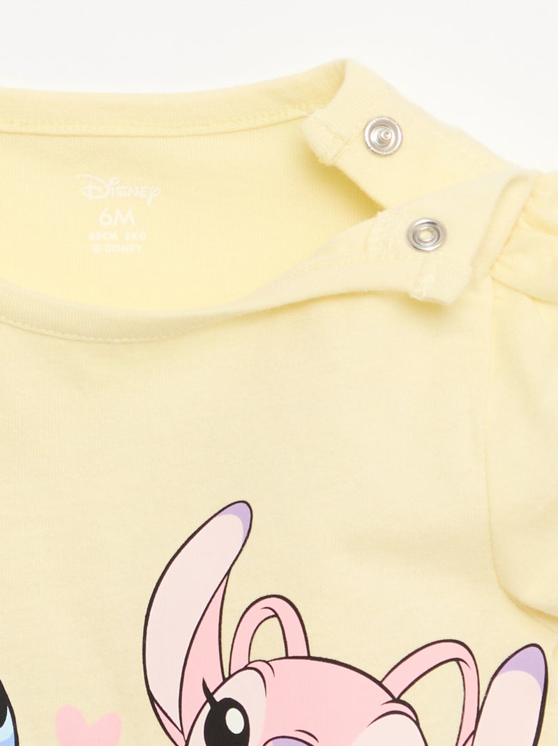 T-shirt met 'Disney'-print Geel - Kiabi