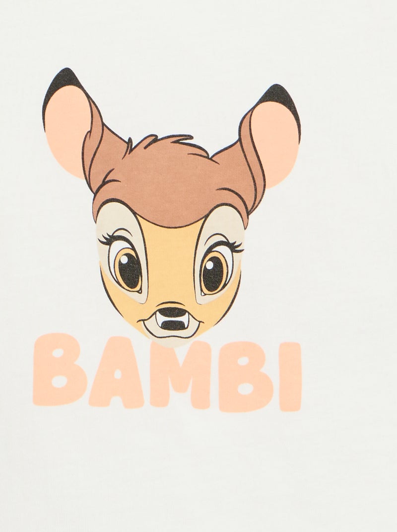 T-shirt met 'Disney'-print Wit - Kiabi