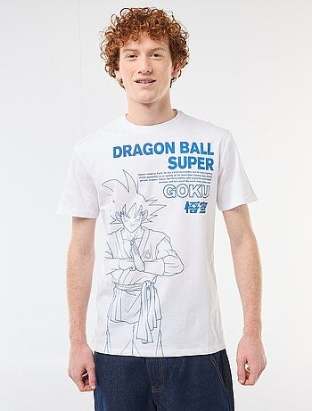 T-shirt met 'dragon ball' print van katoen