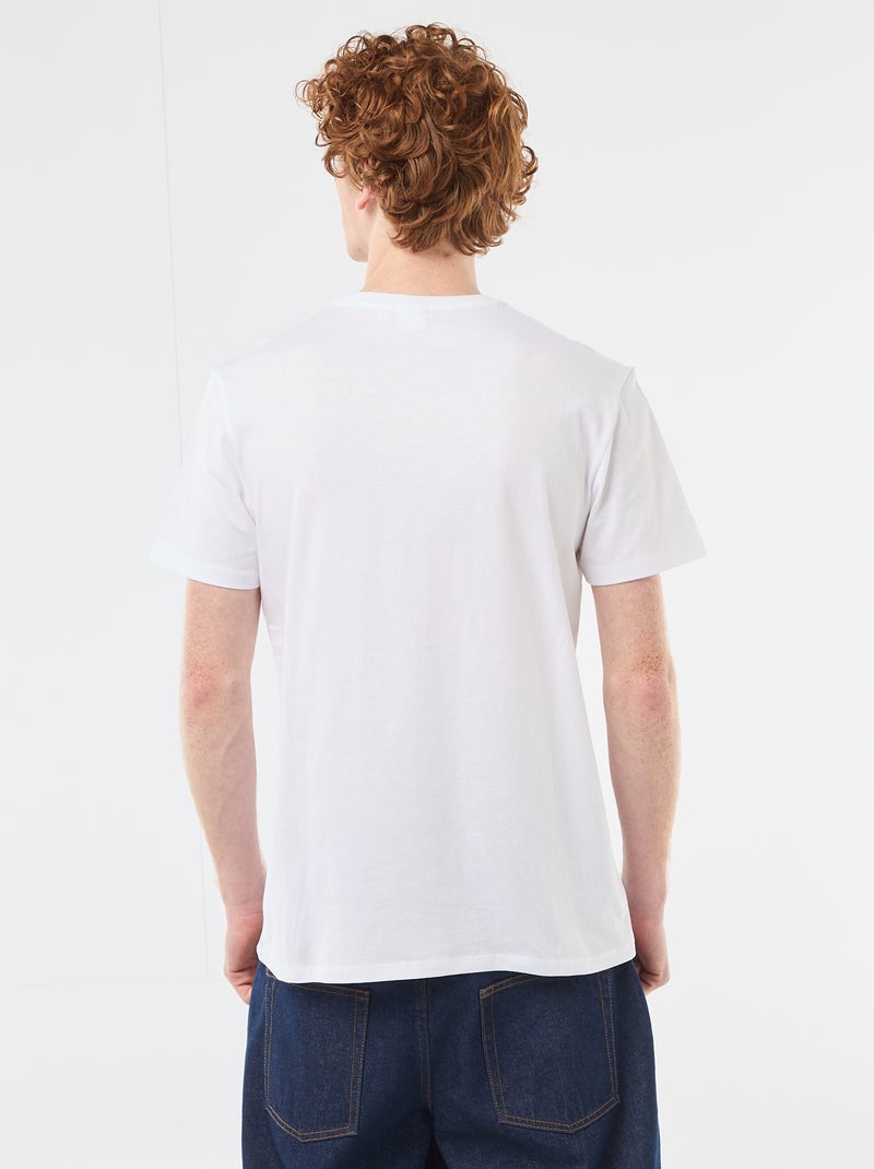 T-shirt met 'dragon ball' print van katoen Wit - Kiabi