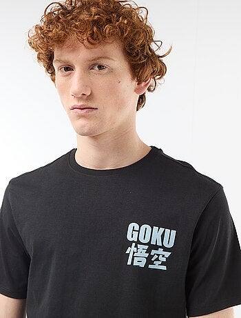 T-shirt met 'dragon ball' print van katoen