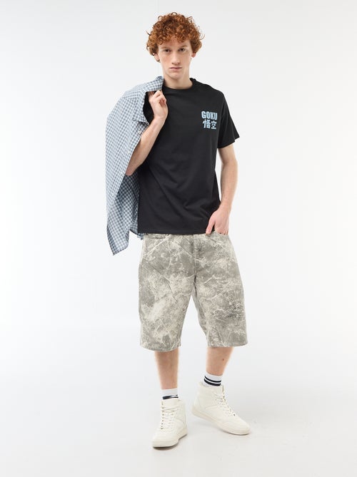 T-shirt met 'dragon ball' print van katoen - Kiabi