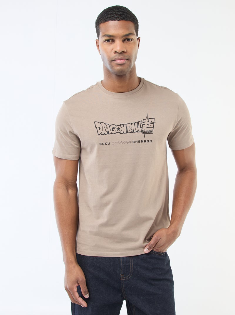 T-shirt met 'Dragon Ball Z'-print Biege - Kiabi