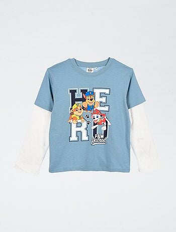 T-shirt met dubbel mouweneffect 'Paw Patrol'
