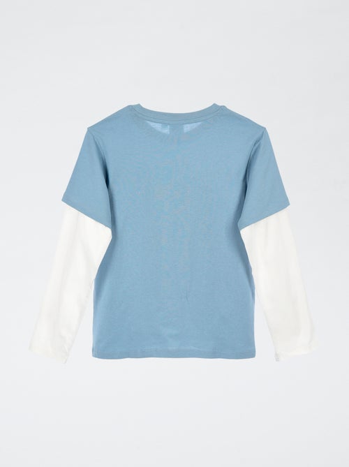 T-shirt met dubbel mouweneffect 'Paw Patrol' - Kiabi