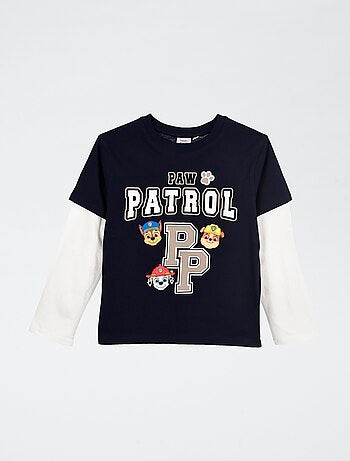 T-shirt met dubbel mouweneffect 'Paw Patrol'