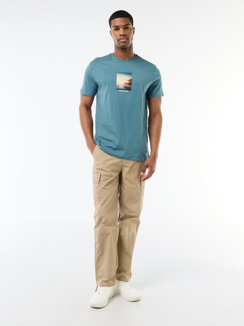 T-shirt met fantasieprint - Kiabi